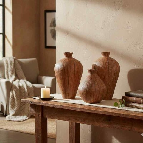 Kit Vasos em Poliresina 16309 Mart