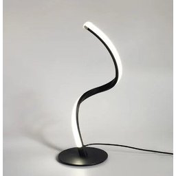 Luminária de Mesa / Abajur Moderno Slim Perfil Led Integrado Curvo 45cm - Dourado - 5