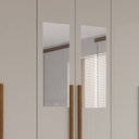 Ver imagem 6 de Guarda Roupa Casal 6 Portas Recife com Espelho Salleto Cinamomo/off White