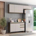 Ver imagem 1 de Cozinha Modulada Compacta 200cm 06 Portas 3 Gavetas Connect Henn