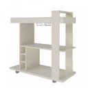 Ver imagem 4 de Bar Móvel Espelhado Suporte Taças Porta Garrafas Mdp Amazonas