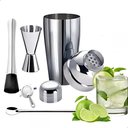 Ver imagem 3 de Kit Coqueteleira Aço Inox Bartender 05 Peças Drinks Coquetéis