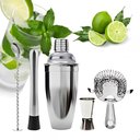 Ver imagem 4 de Kit Coqueteleira Aço Inox Bartender 05 Peças Drinks Coquetéis