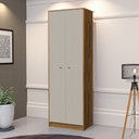 Ver imagem 2 de Multiuso Office Organizador Escritório Quarto Cozinha Off White Freijó