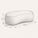 Ver imagem 5 de Puff Feijão Orgânico Moderno 100cm Escultural Suede Curvo