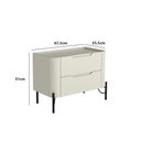 Ver imagem 4 de Cama Box Queen com Cabeceira e 2 Mesas sob Medida Linho Lincoln Níquel com Luna Casa Lar Shop