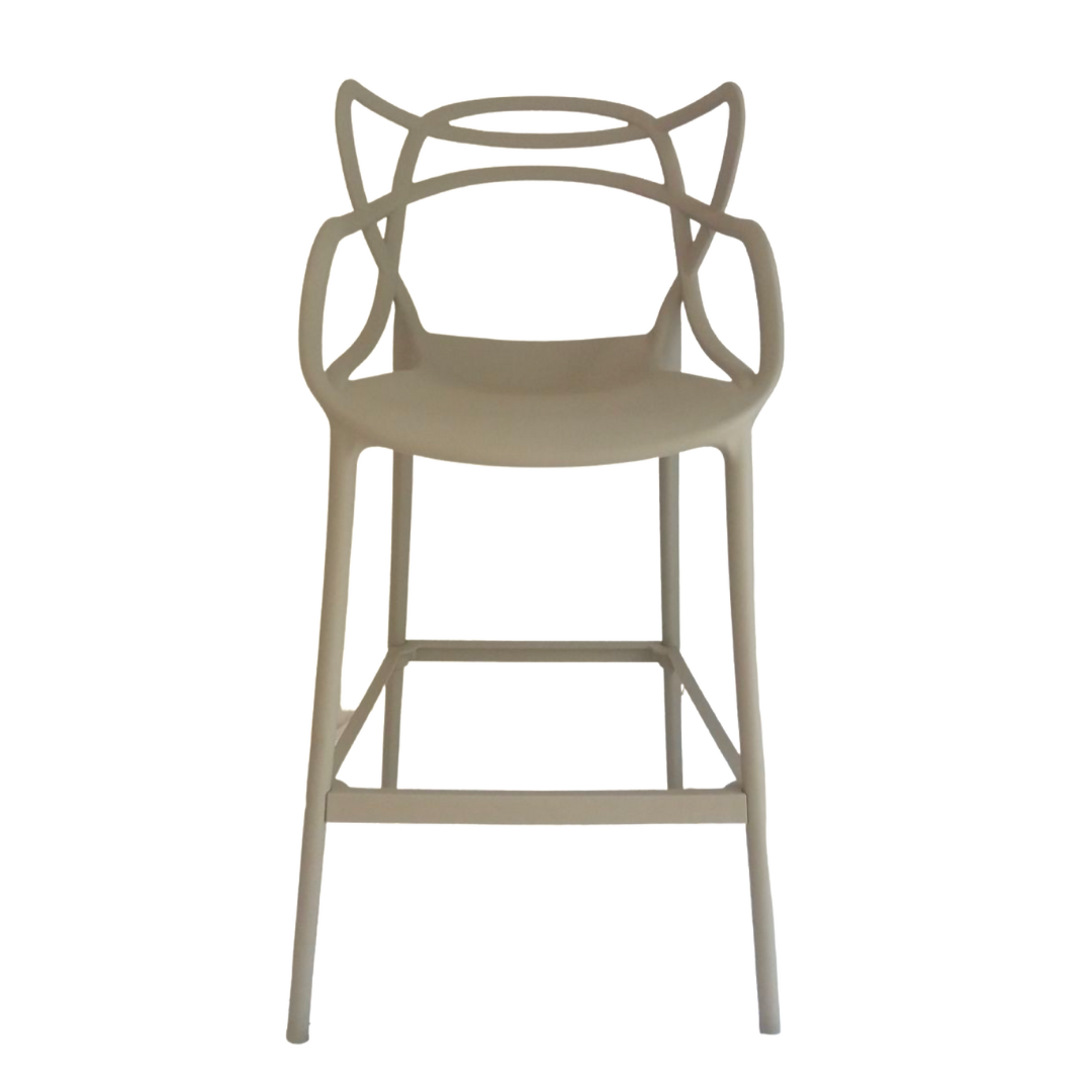 Banqueta Allegra Top Chairs Nude - kit com 3 - 2