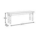 Ver imagem 2 de Mesa de Jantar 160cm 8979fn com 2 Bancos Decorativos 8980fn Rubi Madeira Maciça Freijó Finestra