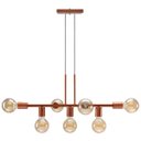 Ver imagem 3 de Luminária de Teto Pendente Rubis para 7 Lâmpadas 68cm Moderno Industrial - Cobre Flex