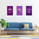 Ver imagem 2 de Kit 3 Quadros Grandes Açaí 60x48cm:moldura Preta