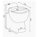 Ver imagem 4 de Vaso Sanitario com Triturador Sanicompact C4 com Assento Sanitrit Bacia Convencional com Triturador