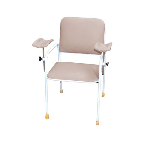 Cadeira Coleta Standard com Braço Lateral Bege