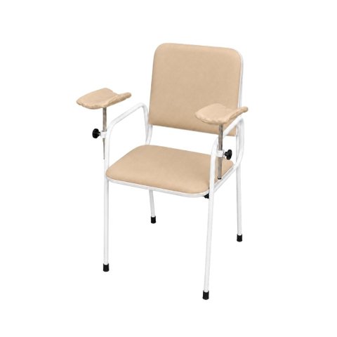 Cadeira Coleta Standard com Braço Lateral Bege