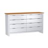 Cômoda Madeira 8 Gavetas | Liano:branco Uv - 1