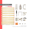 Kit Ferragens de Cama Beliche Retrátil de Parede - 7