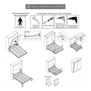 Ver imagem 5 de Kit Ferragens de Cama Beliche Retrátil de Parede