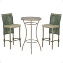 Ver imagem 1 de Mesa Bistrô e 2 Banquetas Roma Fendi Corda Estofado 7 Trama Verde