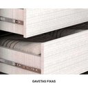 Ver imagem 3 de Comoda 8 Gavetas com Pes Nalu Acp Cinamomo