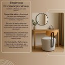 Ver mais imagens de Poltrona Cadeira Penteadeira Linho Globo Organica Redonda Curva Madeira