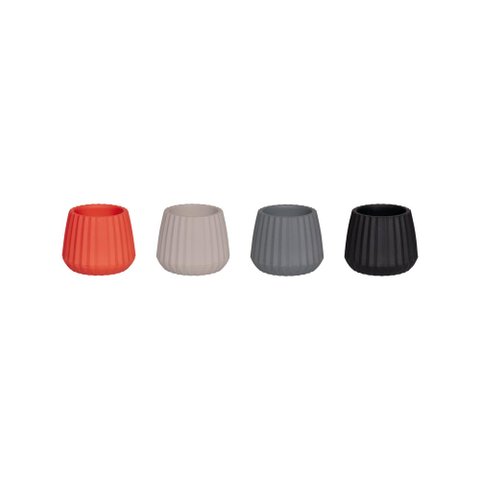 Vaso Cachepot Wave 25 Cm Sortido Mor
