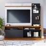 Home Theater Leblon Noce Milano com Calacatta e Preto - Colibri - 2