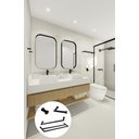 Ver imagem 2 de Kit de Acessórios Para Banheiro com 4 Peças em Aço Inox Black Matte Preto Fosco com toalheiro duplo 