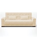 Ver imagem 3 de Sofá Cama 02 lugares Lisboa Suede Pés de Madeira - D’Rossi - Bege