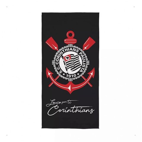 Toalha de Banho Aveludada Lepper Clubes Times Brasileiros Licenciada - 70 X 1,40 - Não Puxa Fio - Se