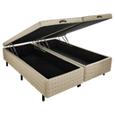 Ver imagem 1 de Cama Box Baú King Horse Bouclé Bege 193x203cm Apolospuma
