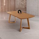 Ver imagem 2 de Mesa para Sala de Jantar Munique 180cm Madeira Tampo Barril Laminado Moderna Mobília