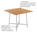 Ver mais imagens de Conjunto Sala de Jantar 90x90 Ilhabela 4 Cad Branca C- Jambo