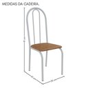 Ver imagem 5 de Conjunto Sala de Jantar 90x90 Ilhabela 4 Cad Branca C- Jambo