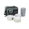 Bolsa Térmica C/ 3 Potes 280ml e 1 Copo 400ml Cinza Milton:cinza - 1