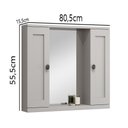 Ver imagem 4 de Espelheira Provençal 80 Cinza Mat: Cinza / Preto