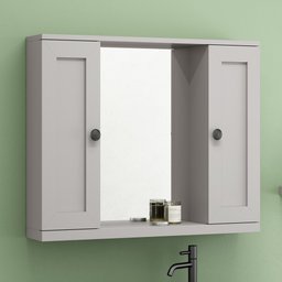 Espelheira Provençal 80 Cinza Mat: Cinza / Preto - 1