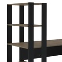 Ver mais imagens de Escrivaninha Mesa Escritório com Estante 4 Prateleiras Match