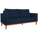 Ver imagem 1 de Sofá 2 Lugares Dubai Suede Azul Marinho