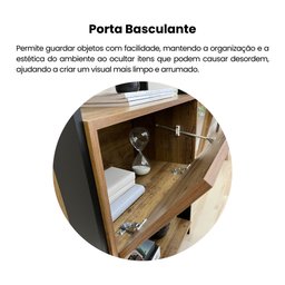 Estante 4 Prateleiras 1 Nicho 1 Porta Basculante Mdp Match  - 14