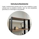Ver mais imagens de Estante 4 Prateleiras 1 Nicho 1 Porta Basculante Mdp Match 