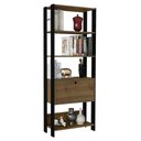 Ver imagem 3 de Estante 4 Prateleiras 1 Nicho 1 Porta Basculante Mdp Match