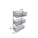 Ver imagem 2 de Fruteira de parede ou Jardim Vertical Ferro Suporte Parede Artesanal design cozinha jardim decoração