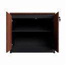Ver imagem 2 de Armário Baixo para Escritório e Home Office Travamento com Chave 2 Portas 1 Prateleira MDP 80cm