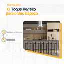 Ver imagem 3 de Kit 4 Banqueta Quadrada Preta para Balcão Ilha Cozinha Gourmet Bancada Piscina Bares Àrea de Lazer