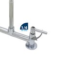 Ver imagem 4 de Torneira Misturador Cozinha Mesa Bancada Tubo Conic Flexível Cromado Duplo Jato Luxo 1/4 de Volta