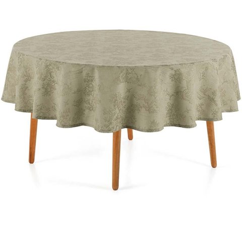 Toalha de Mesa Redonda Sempre Limpa Grazia 178cm - Karsten Alecrim/90151