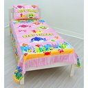 Ver imagem 2 de Jogo De Lençol Cobre Leito E Fronha Baby Shark Rosa Kit 2pçs