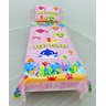 Jogo De Lençol Cobre Leito E Fronha Baby Shark Rosa Kit 2pçs - 3