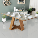 Ver imagem 3 de Mesa de Jantar 160x80cm MDF com Tampo de Vidro Moderna:Off White