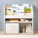 Ver imagem 1 de Livreiro Com Baú Organizador Zulema 100% Mdf