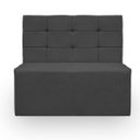 Ver imagem 1 de Canto Alemão Confortável para Apartamento Cozinha e Restaurantes Suede Cinza Escuro